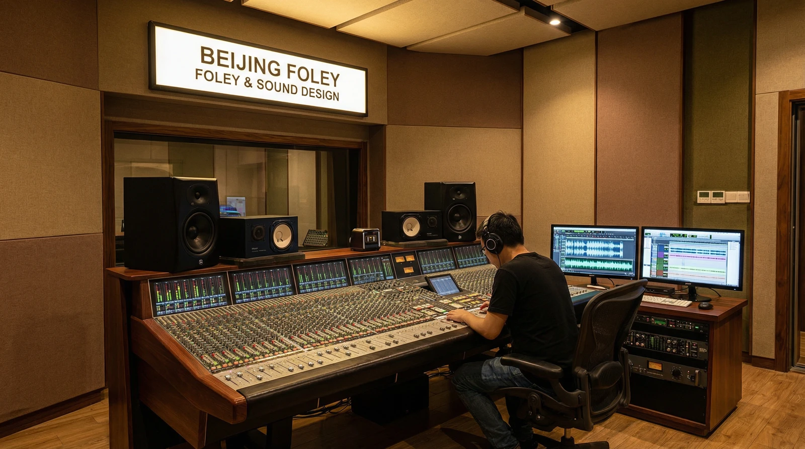 丝瓜视频专业录音棚音效制作现场